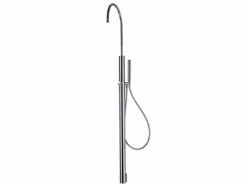 C1 - Floor standing brass shower panel with hand shower by Tender rain - view 2